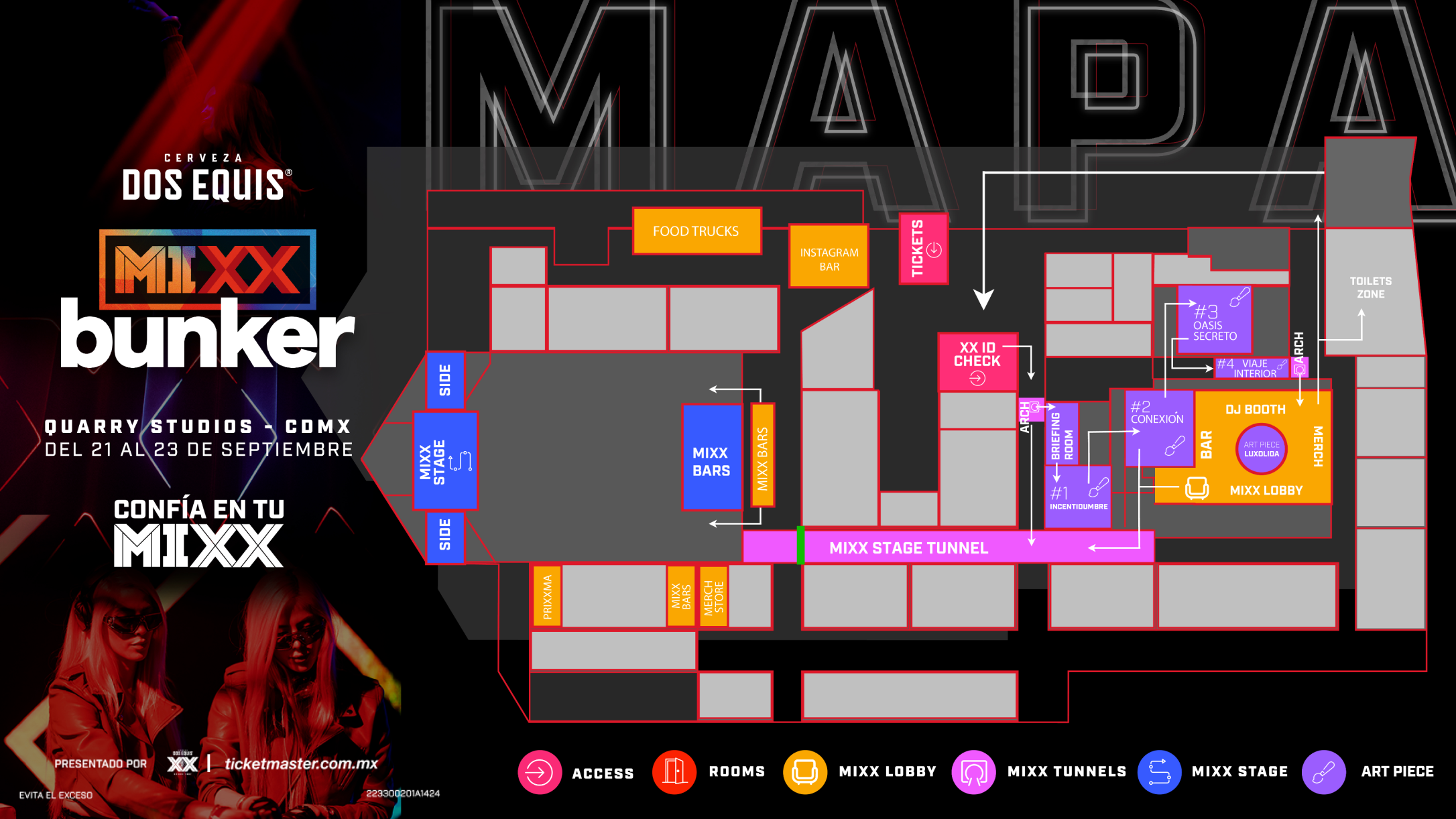 mapa del evento